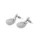Pendientes Escamas UNOde50, en metal bañado en plata.