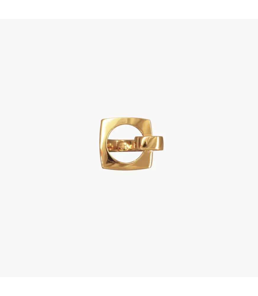 Anillo CXC Aldaba, en latón bañado en oro.