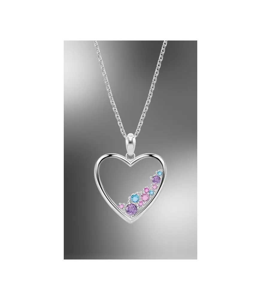 Collar Corazón Lotus Silver LP3720-1/1.