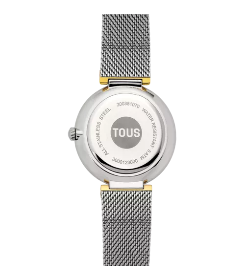RELOJ TOUS S-MESH MIRROR ESTERILLA PLATEADO Y DORADO PARA MUJER 3000132000