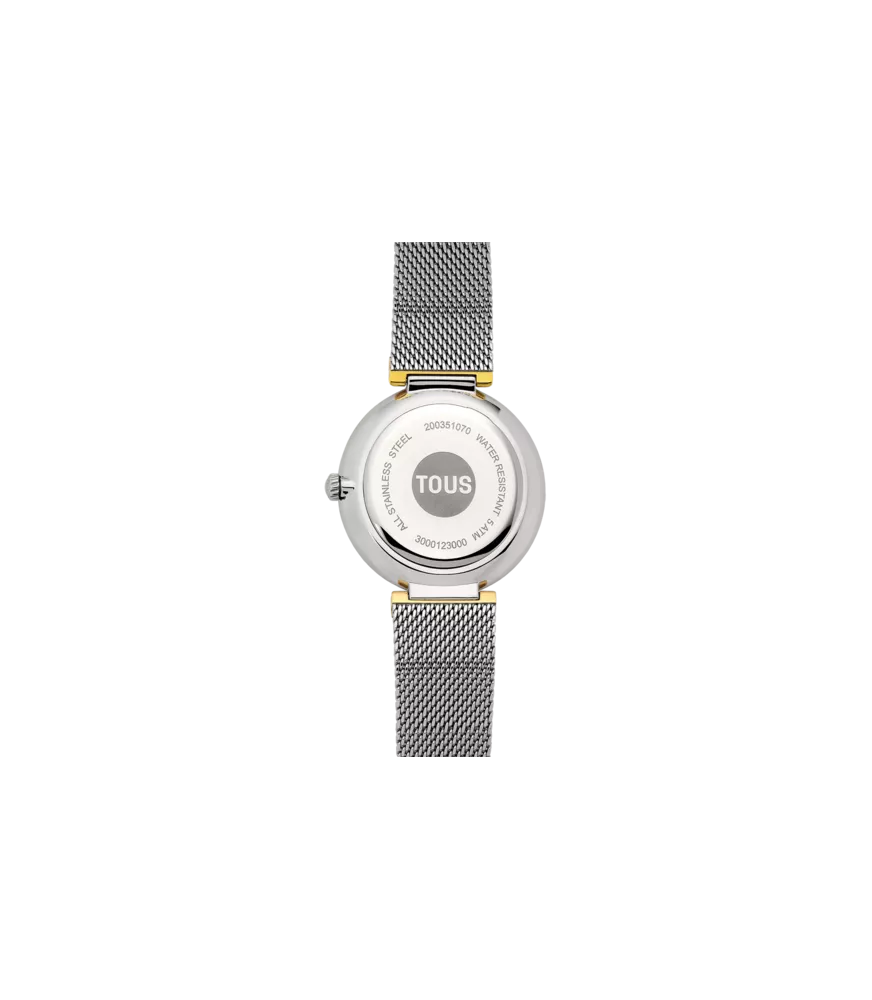 RELOJ TOUS S-MESH MIRROR ESTERILLA PLATEADO Y DORADO PARA MUJER 3000132000