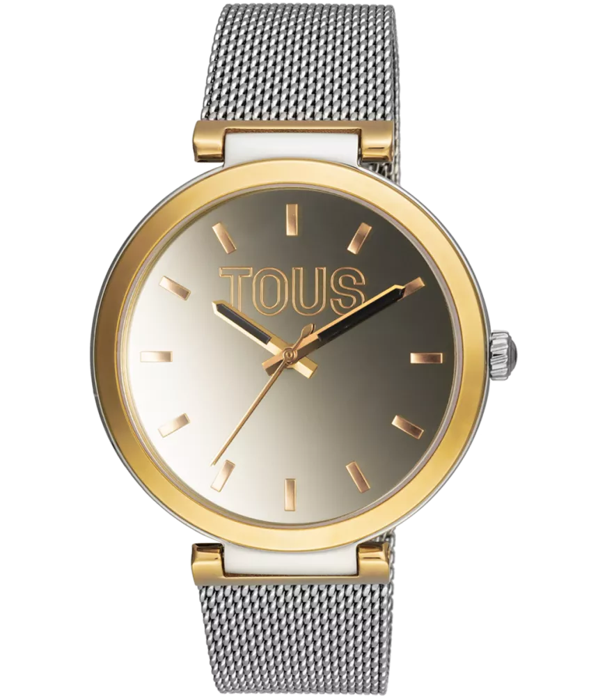 RELOJ TOUS S-MESH MIRROR ESTERILLA PLATEADO Y DORADO PARA MUJER 3000132000