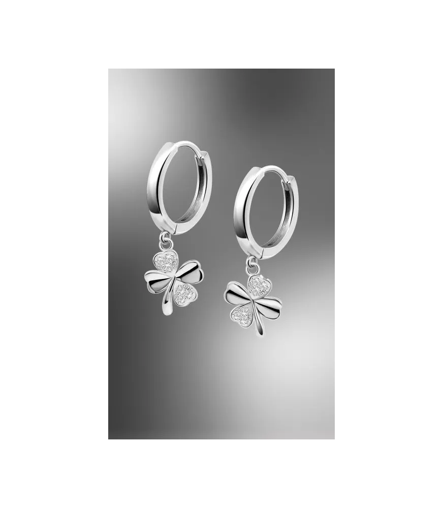 Pendientes Lotus Silver Mystic, Trébol LP3108-4/2