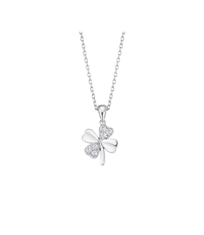 Collar Lotus Silver Mystic Trebol LP3108-1/1