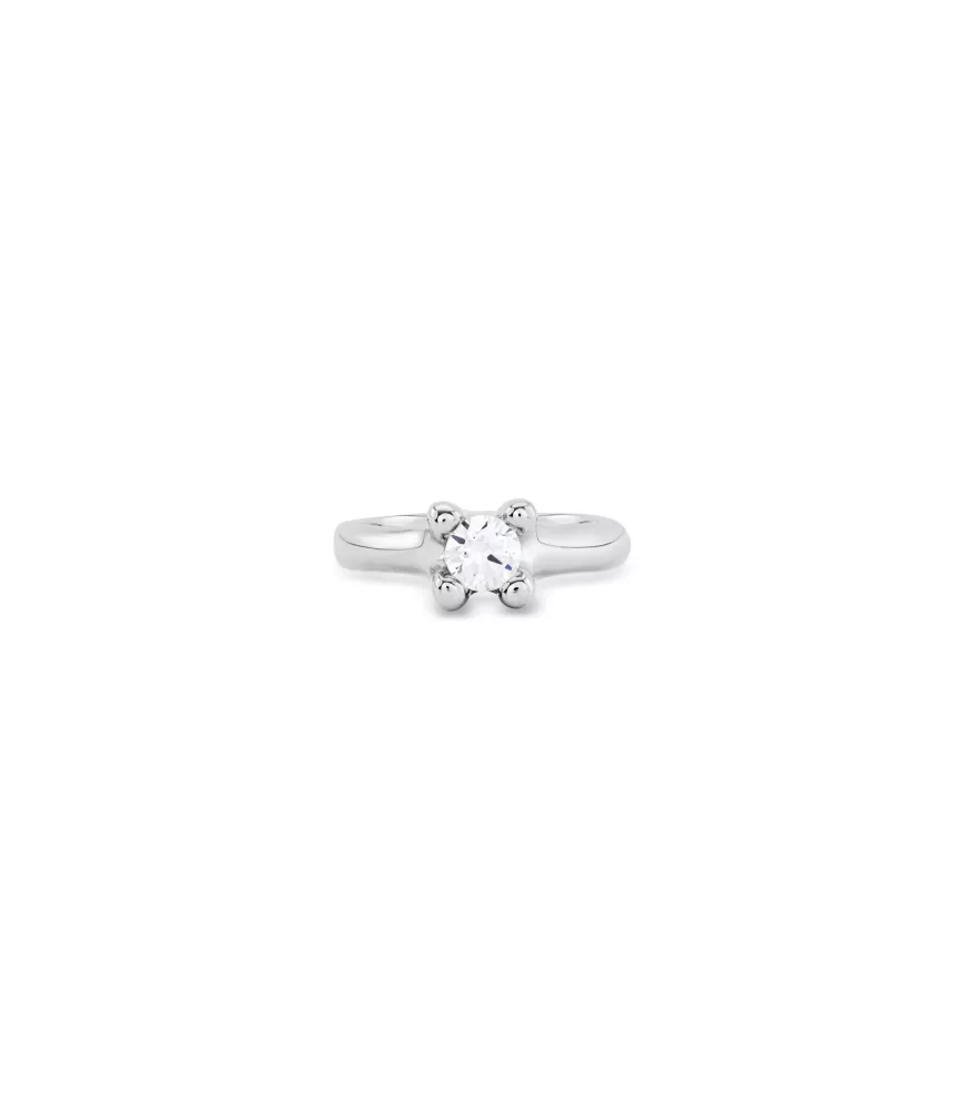 Anillo Cosmos UNOde50, en metal bañado en plata.