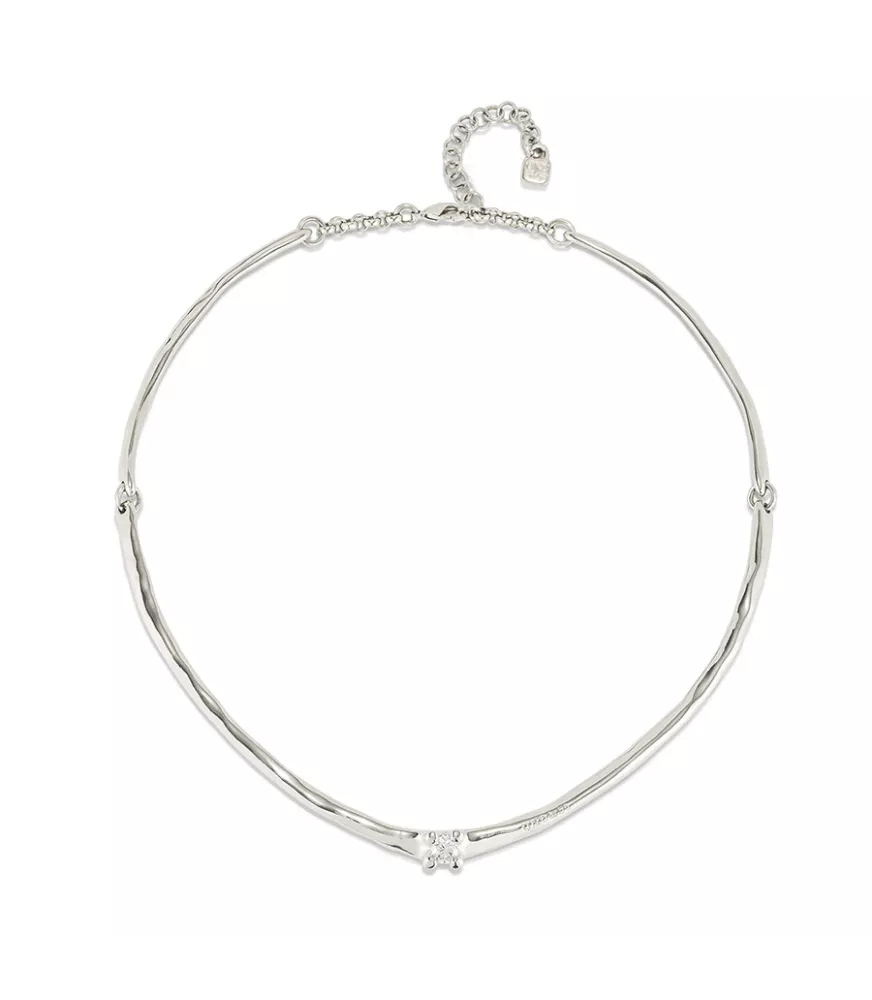 Collar Cosmos UNOde50, en metal bañado en plata.
