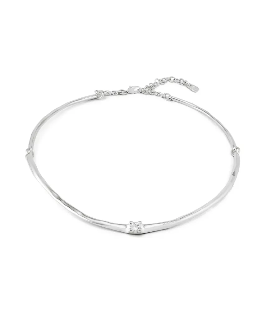 Collar Cosmos UNOde50, en metal bañado en plata.
