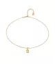Collar Divine UNOde50, en metal bañado en oro.