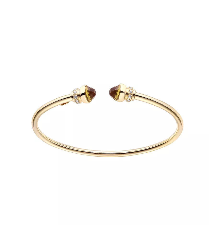 Brazalete Tubogas Duran Exquse en plata con baño de oro.00512133