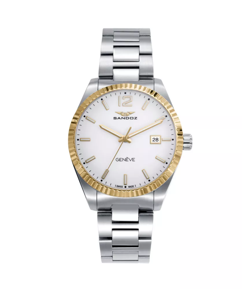 Cuarzo Suizo mujer, 3 agujas y calendario. 81525-59