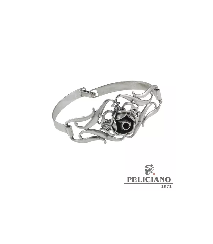 BRAZALETE DE PLATA FLOR