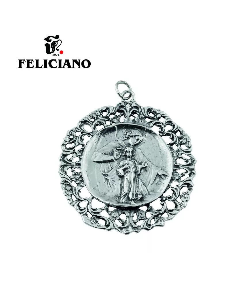 Medalla de cuna de plata de 925 milésimas