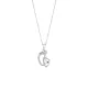 Collar Lotus Silver Mother´s Love LP3236 -1/1, pies, con circonitas pequeñas.