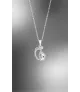 Collar Lotus Silver Mother´s Love LP3236 -1/1, pies, con circonitas pequeñas.