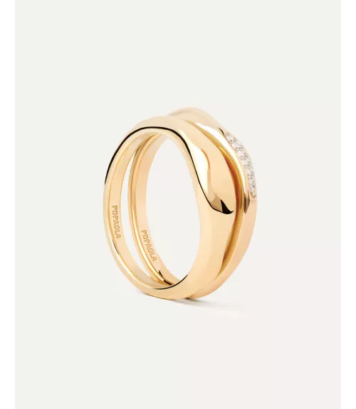 Set Anillos Onda, P D Paola, colección Básicos de joyeria.