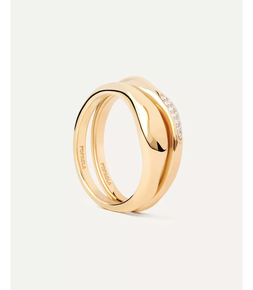 Set Anillos Onda, P D Paola, colección Básicos de joyeria.