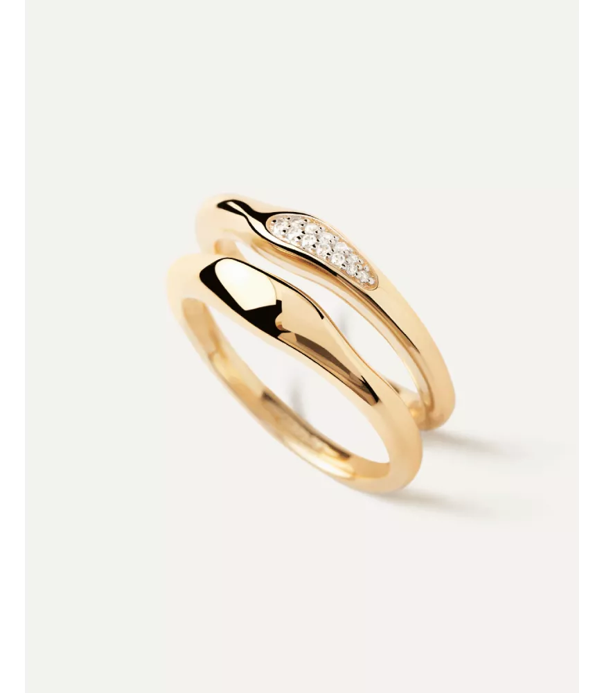 Set Anillos Onda, P D Paola, colección Básicos de joyeria.