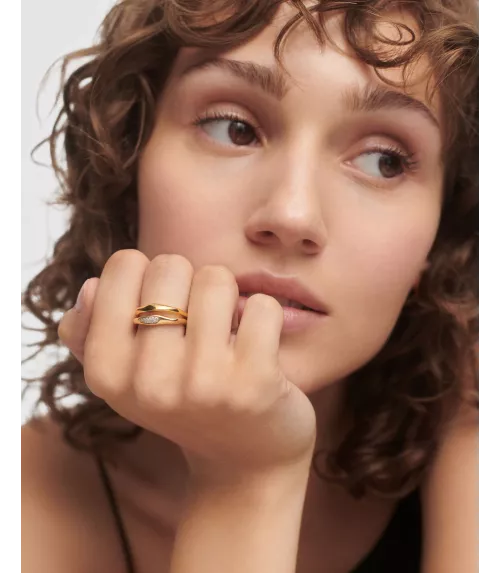 Set Anillos Onda, P D Paola, colección Básicos de joyeria.