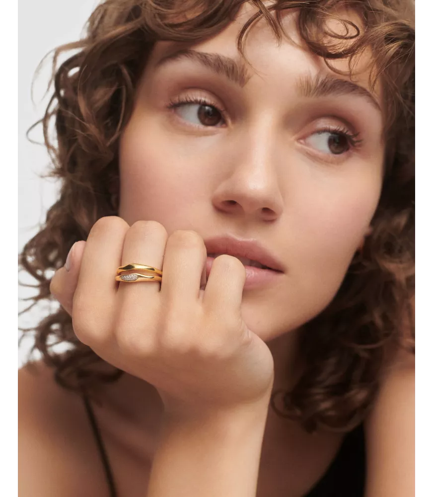 Set Anillos Onda, P D Paola, colección Básicos de joyeria.