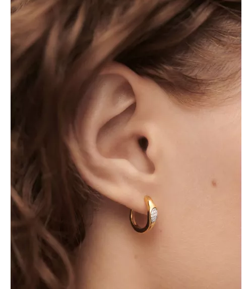 Pendientes Aros Onda, P D Paola, colección Básicos de joyeria.