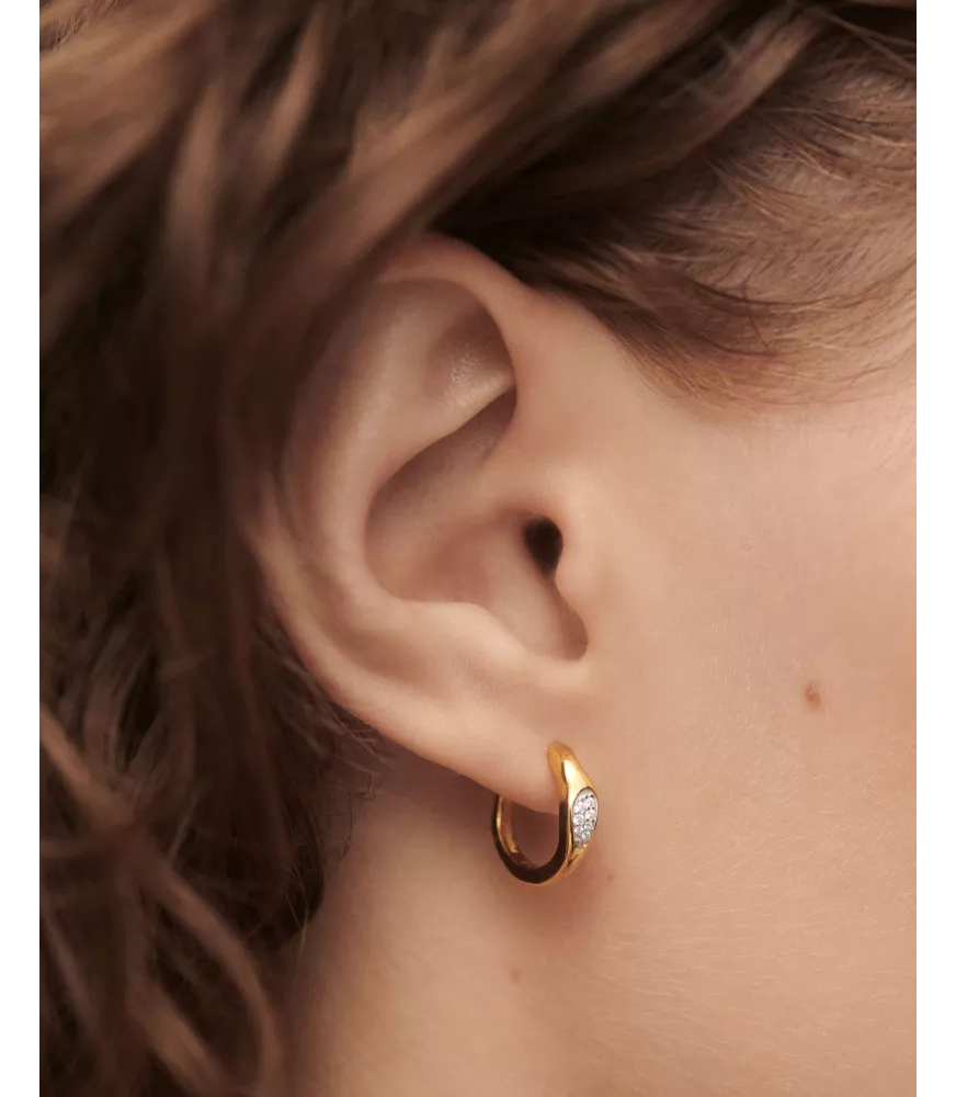 Pendientes Aros Onda, P D Paola, colección Básicos de joyeria.