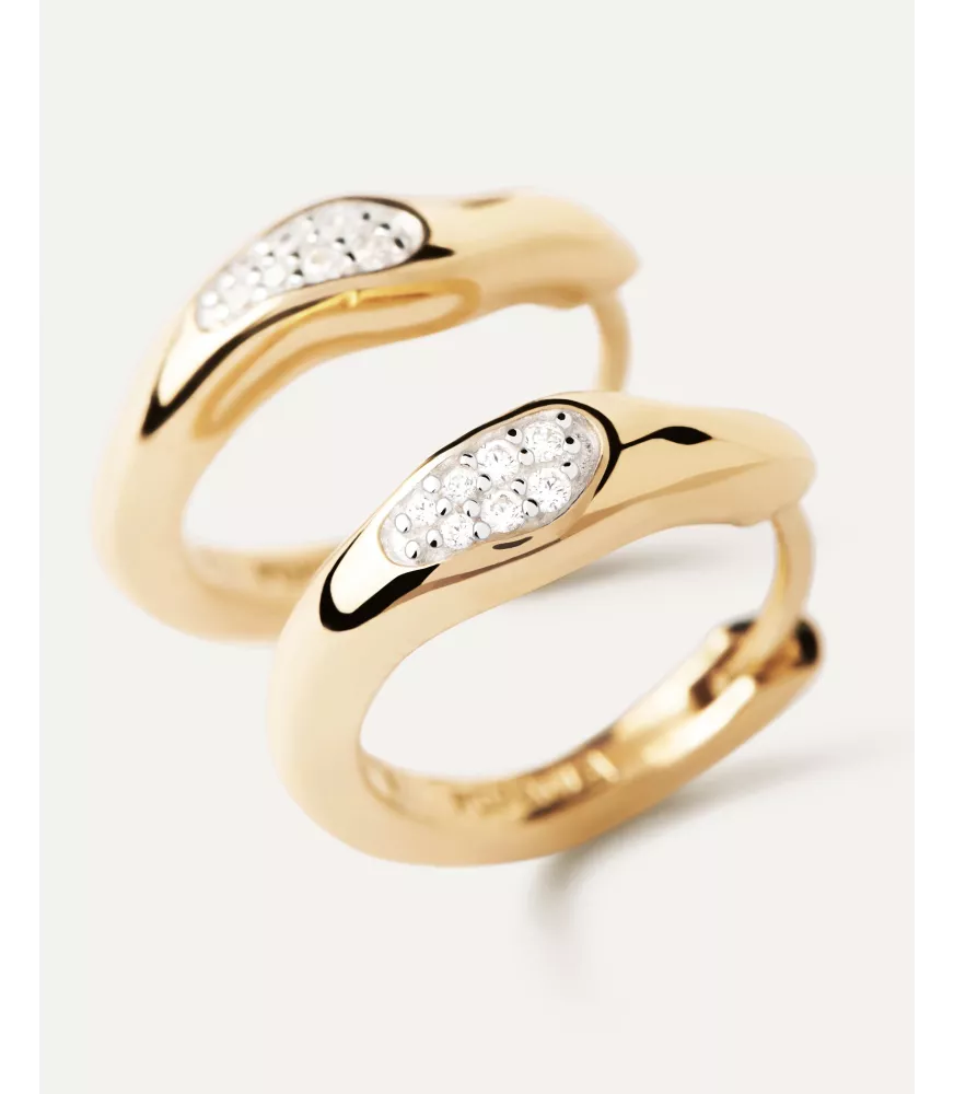 Pendientes Aros Onda, P D Paola, colección Básicos de joyeria.