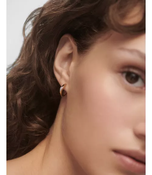 Pendientes Aros Onda, P D Paola, colección Básicos de joyeria.