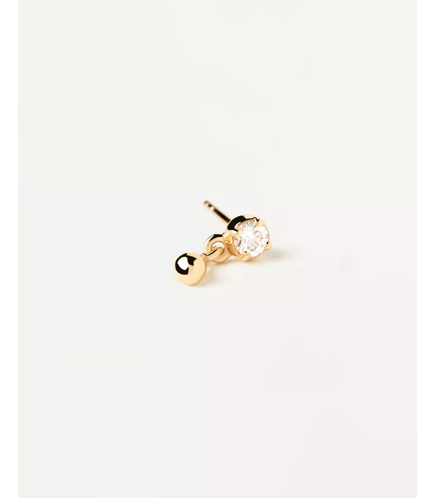 Pendiente individual Stud Water, P D Paola, colección Básicos de joyeria.