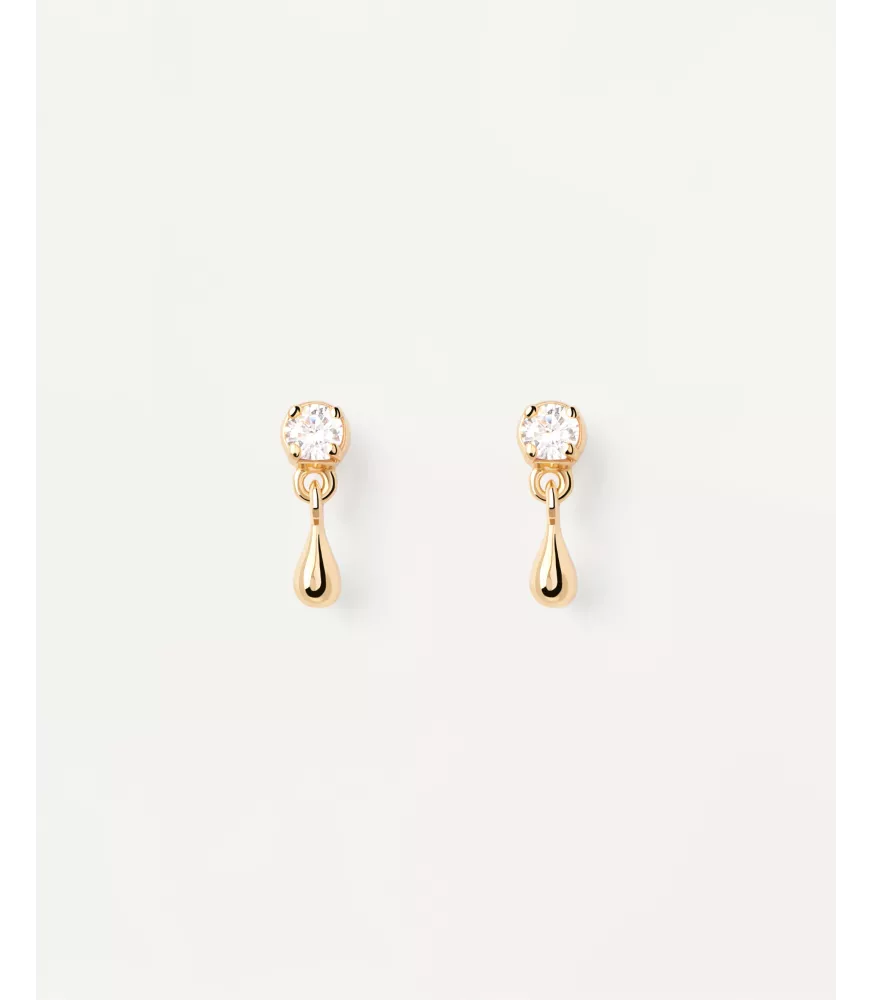 Pendiente individual Stud Water, P D Paola, colección Básicos de joyeria.