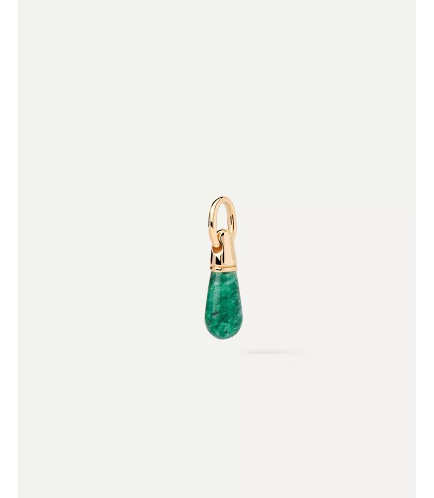 Colgante Aventurina verde Drop, P D Paola, colección Icons.