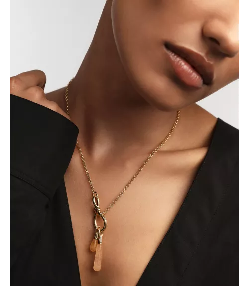 Colgante Aventurina amarilla Drop, P D Paola, colección Icons.