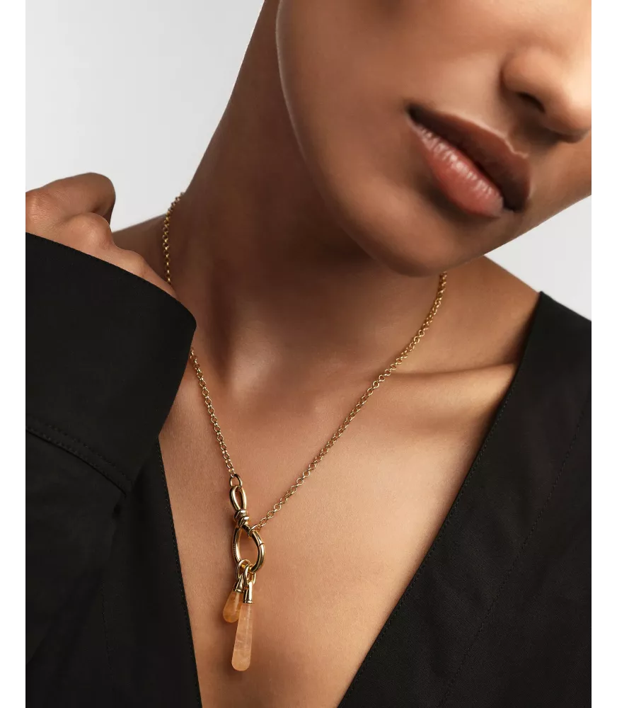 Colgante Aventurina amarilla Drop, P D Paola, colección Icons.