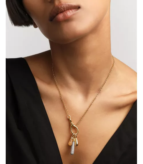 Colgante Aventurina amarilla Drop, P D Paola, colección Icons.