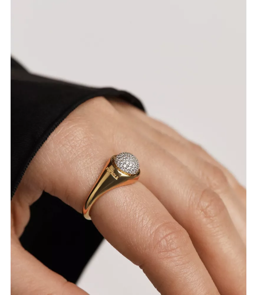 Anillo Pavé Moon, P D Paola, colección Icons.