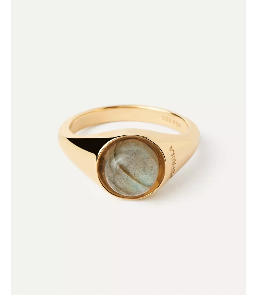 Anillo Labradorita Moon, P D Paola, colección Icons.