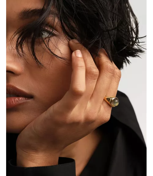 Anillo Labradorita Moon, P D Paola, colección Icons.