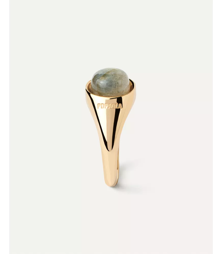 Anillo Labradorita Moon, P D Paola, colección Icons.