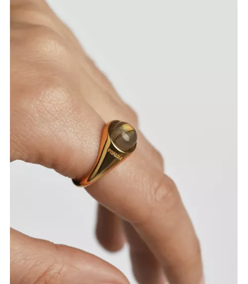 Anillo Labradorita Moon, P D Paola, colección Icons.
