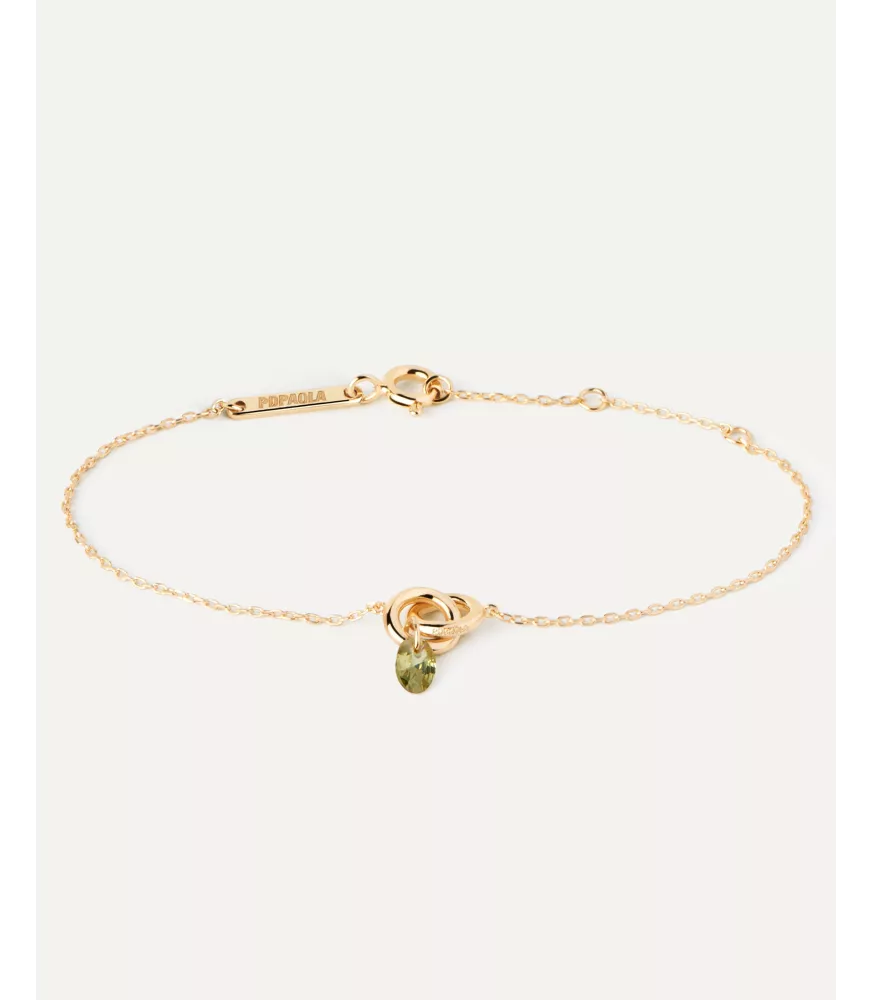 Pulsera Lily Verde, P D Paola, colección Básicos de joyeria.