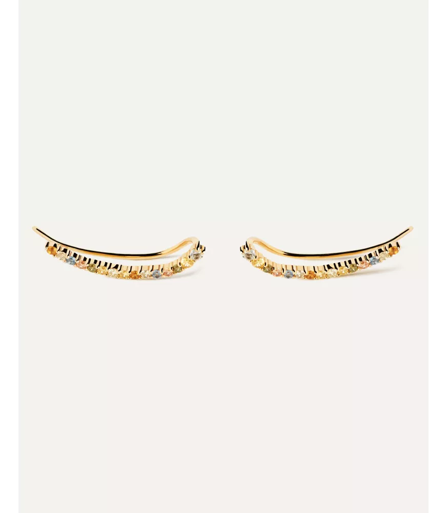 Pendientes trepadores Rainbow, P D Paola, colección Básicos de joyeria.