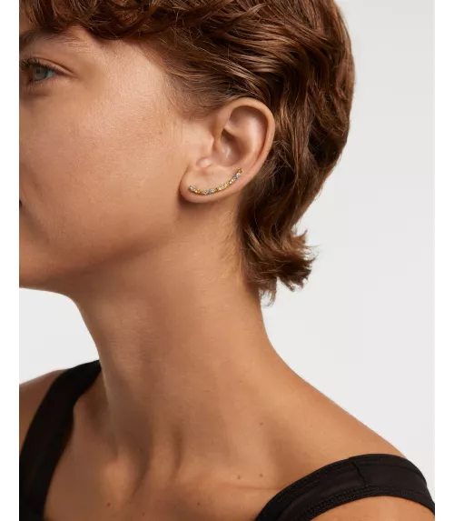 Pendientes trepadores Rainbow, P D Paola, colección Básicos de joyeria.