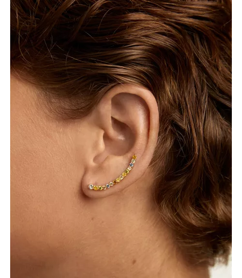 Pendientes trepadores Rainbow, P D Paola, colección Básicos de joyeria.