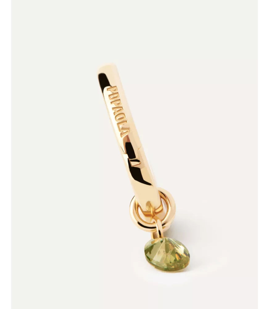 Pendientes aros Lily Verde, P D Paola, colección básicos de joyeria.