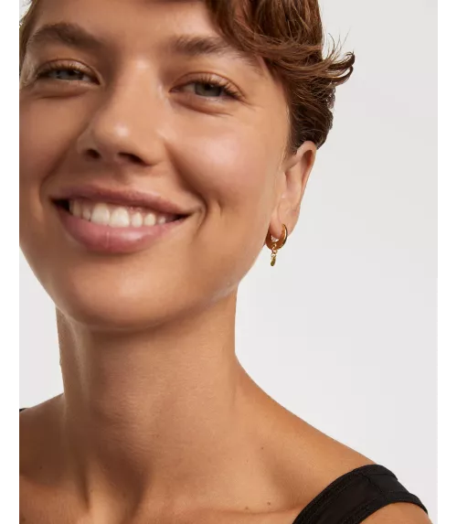 Pendientes aros Lily Verde, P D Paola, colección básicos de joyeria.