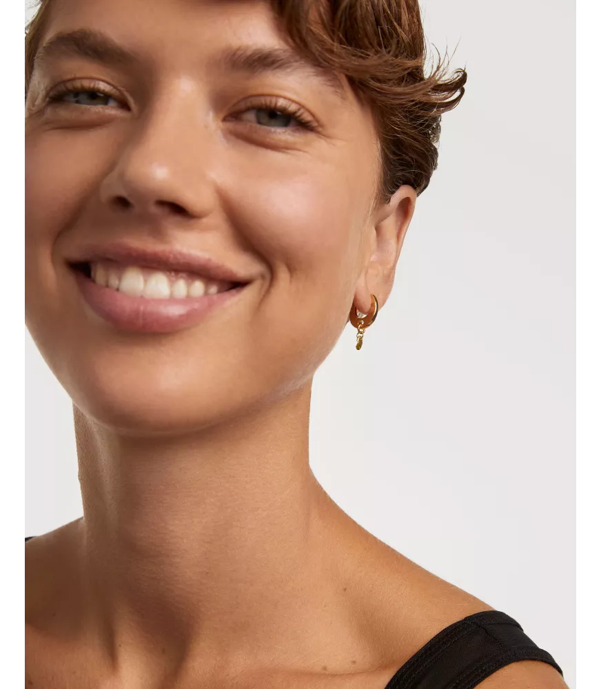 Pendientes aros Lily Verde, P D Paola, colección básicos de joyeria.