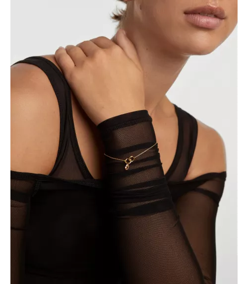 Pulsera Lily Melocotón P D Paola, colección Básicos de joyeria.