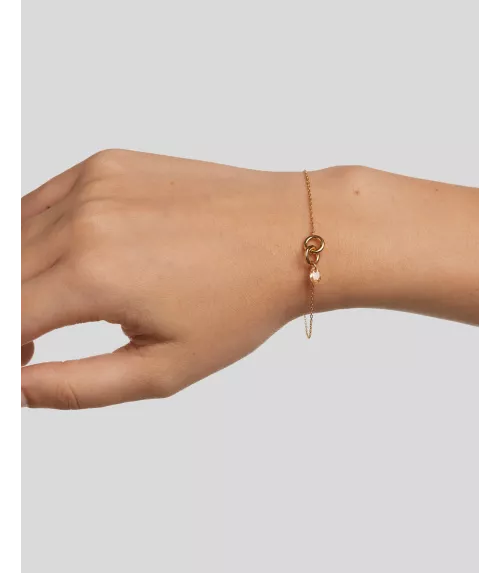 Pulsera Lily Melocotón P D Paola, colección Básicos de joyeria.