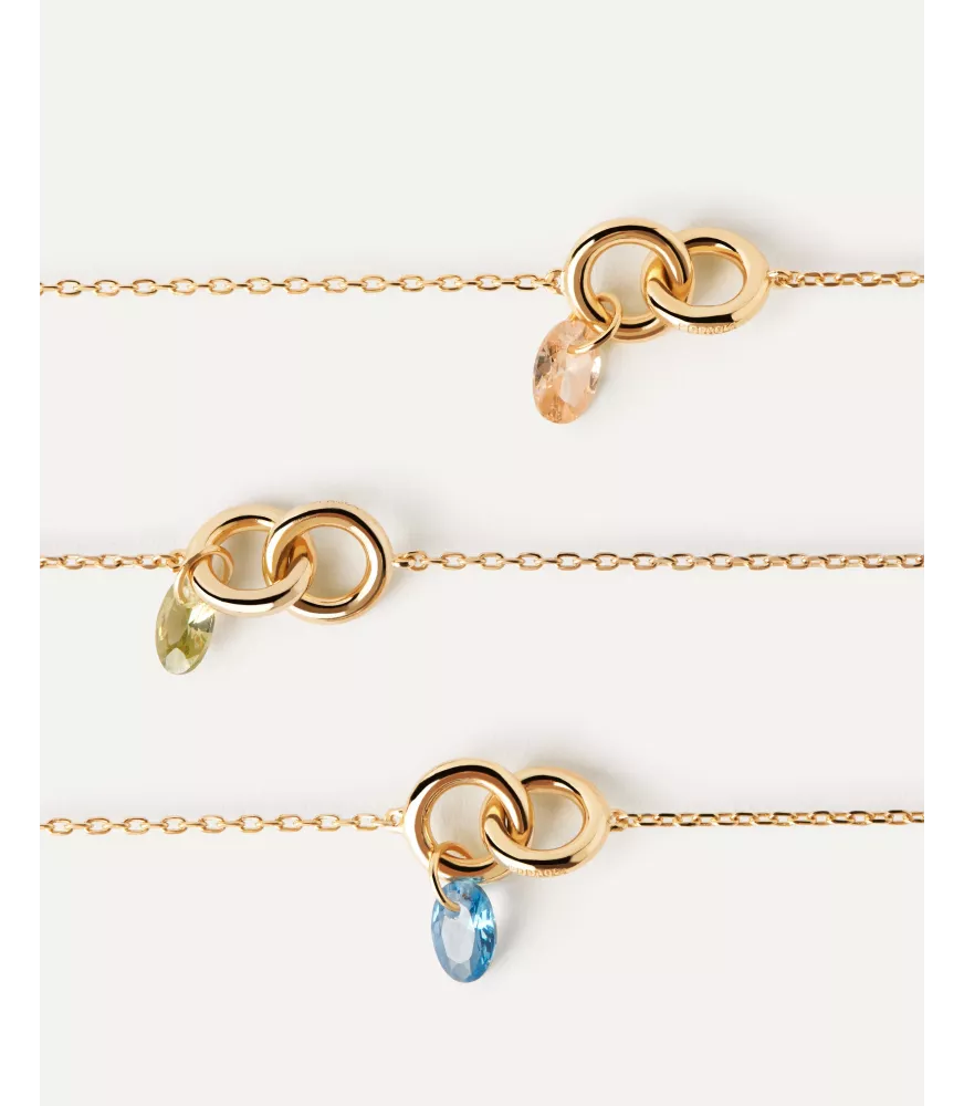 Pulsera Lily Melocotón P D Paola, colección Básicos de joyeria.