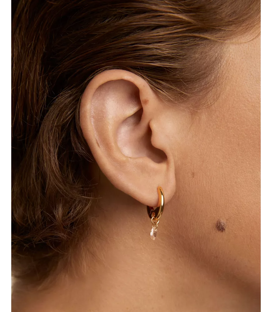 Pendientes aros Lily Melocotón, P D Paola, colección básicos de joyeria.