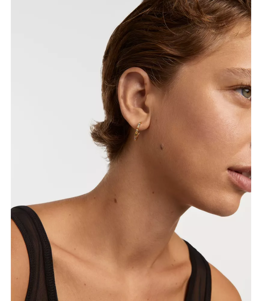 Pendientes aros Rainbow, P D Paola, colección básicos de joyeria.